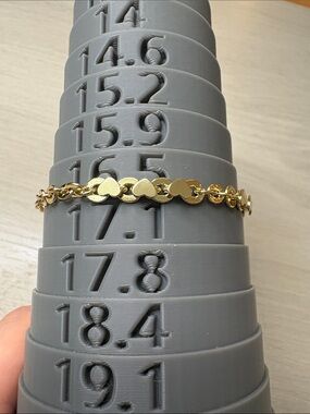 Gold Heart Link Bracelet - Women Jewelry